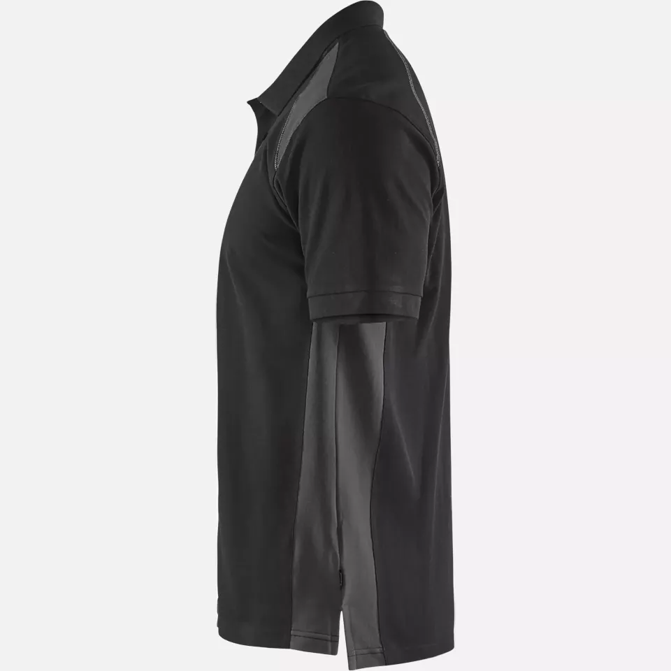 Blaklader 332410509998, Polo Shirt, Black/Dark Grey, image 3, gallery thumbnail