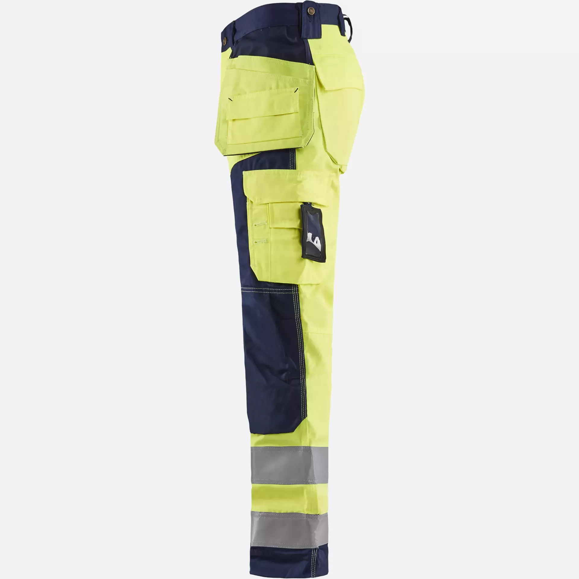 Blaklader 156818113389, High Vis Craftsman Work Trousers, Yellow/Navy Blue, image 3