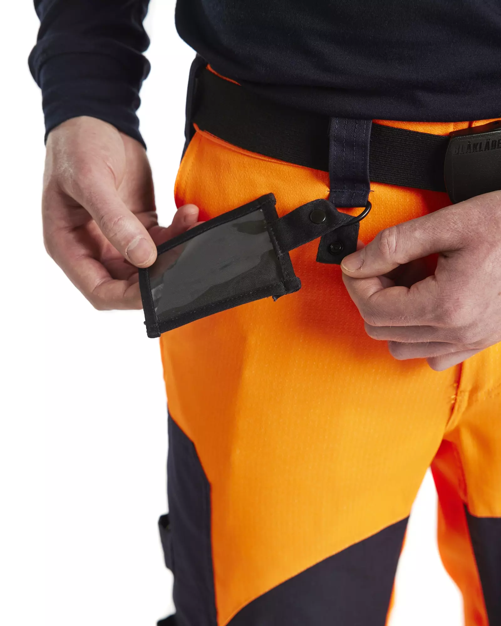 Blåkläder 158815135389, Multinorm Work Trousers, Orange/Navy Blue, image 6