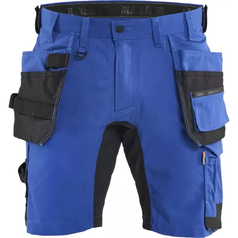 Blaklader Stretch Craftsman Shorts, Royal Blue/Black