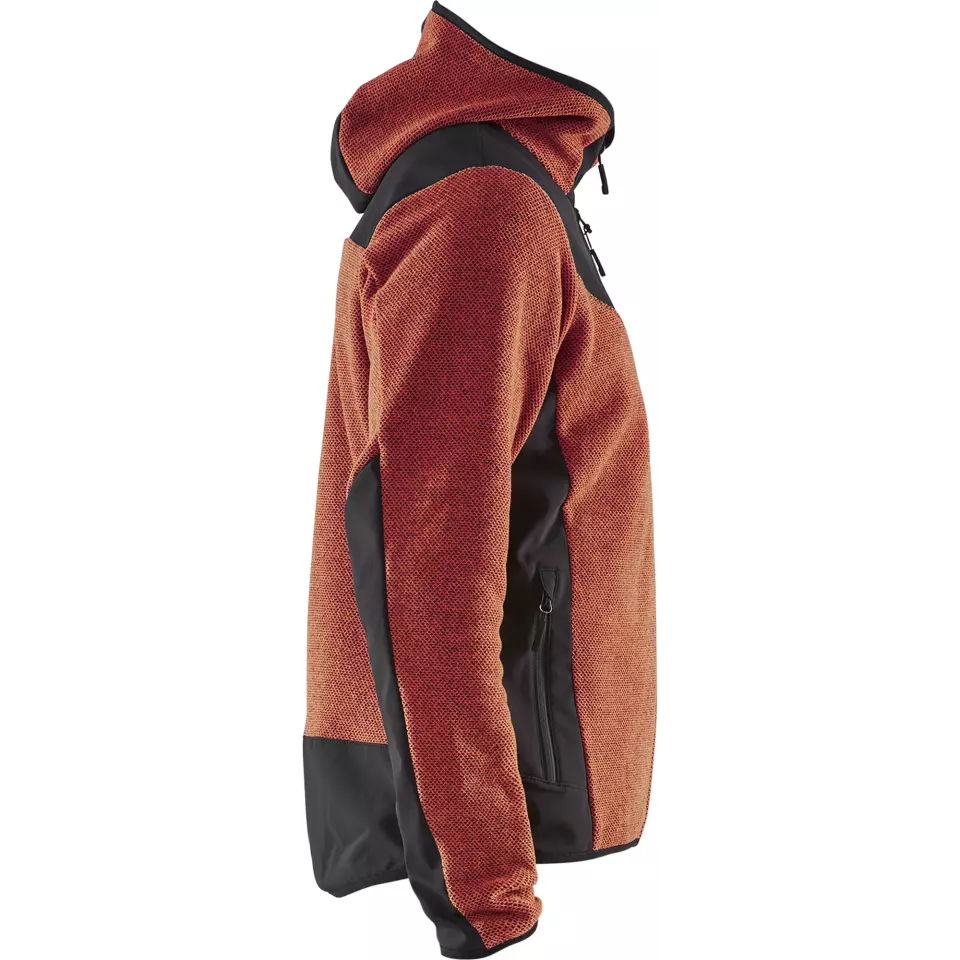 Blåkläder 594025365999, Softshell Knit Jacket, Rust Red/Black, image 2, gallery thumbnail