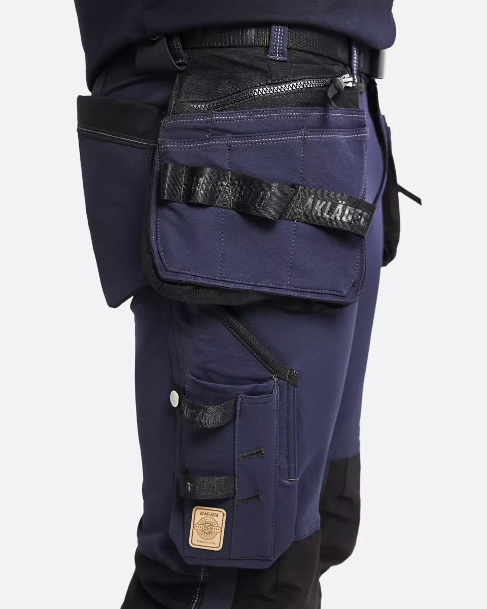 Blaklader 199816448699, X1900 4-Way Stretch Craftsman Work Trousers, Dark Navy/Black, image 9, gallery thumbnail