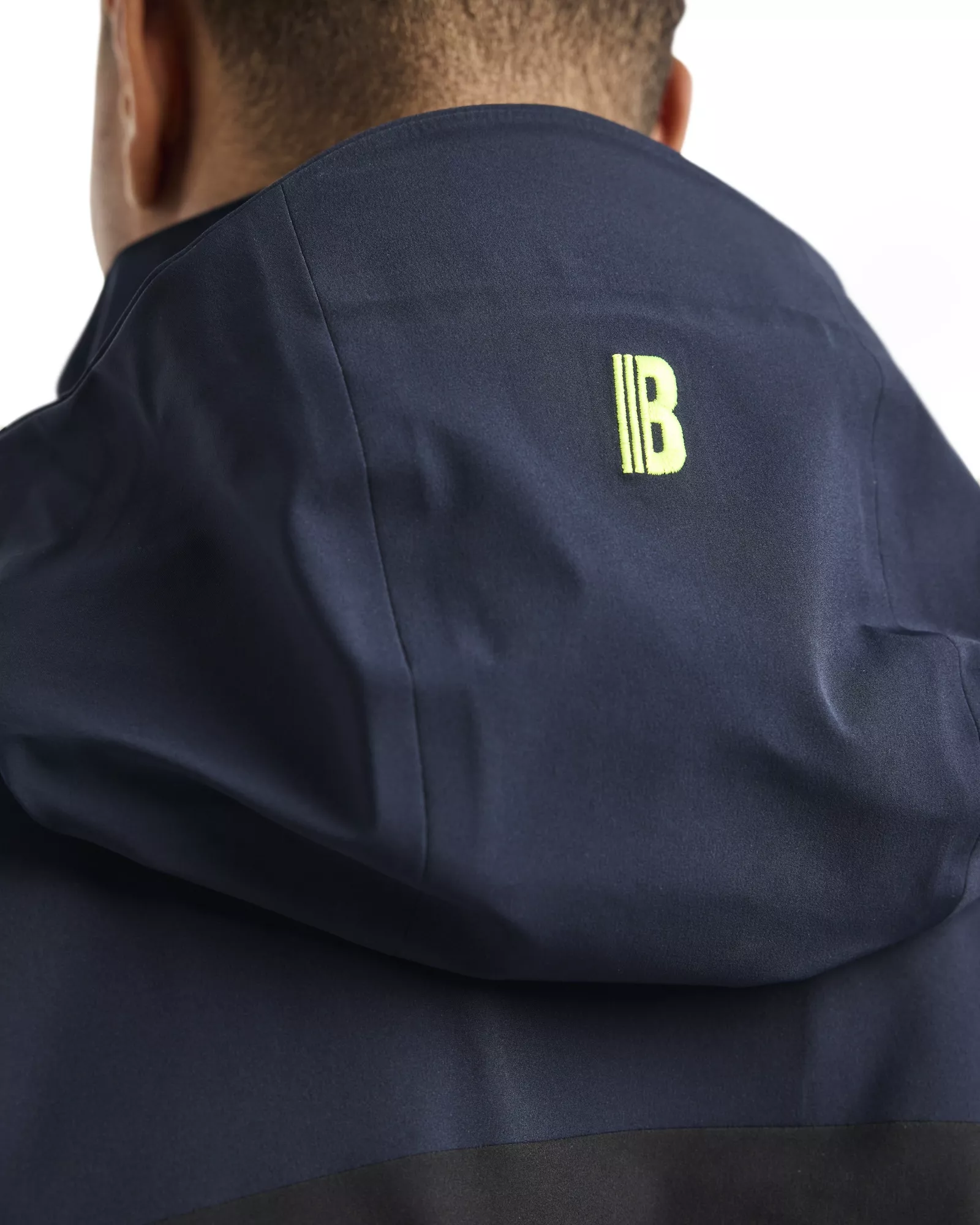 Blaklader 498019168633, Striker Shell Jacket Stretch, Dark Navy/High Vis Yellow, image 9