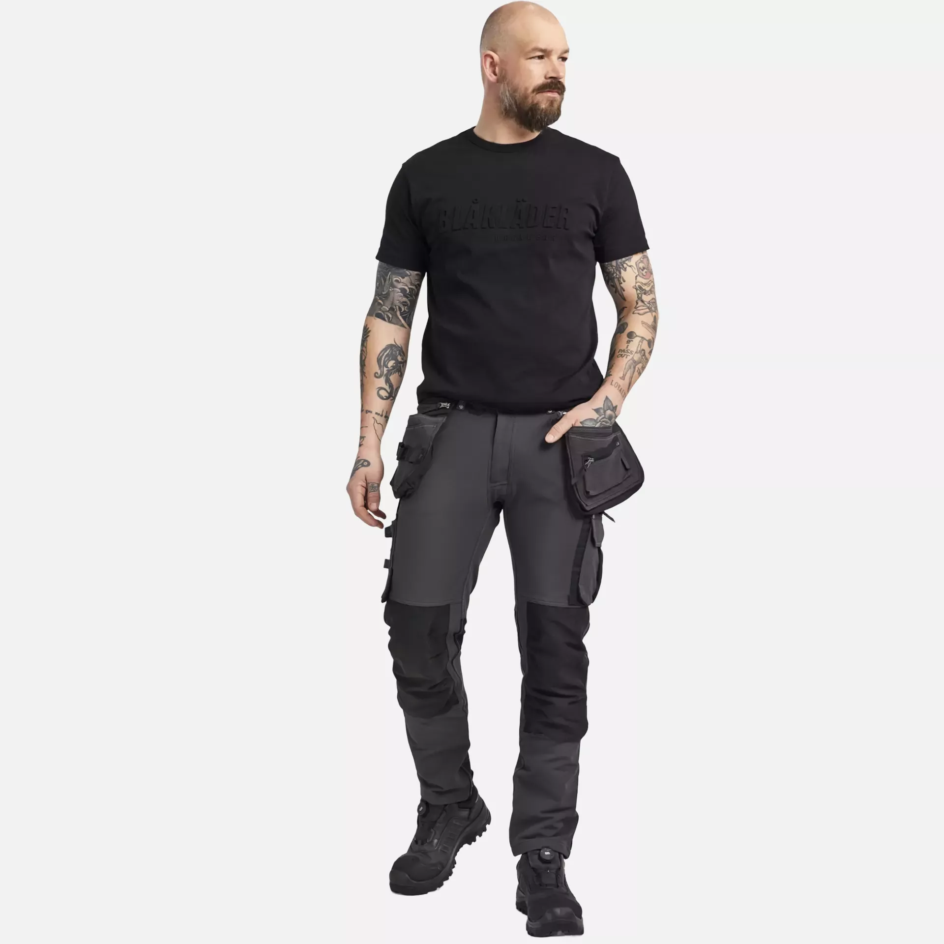 Blaklader 199816449899, X1900 4-Way Stretch Craftsman Work Trousers, Dark Grey/Black, image 5