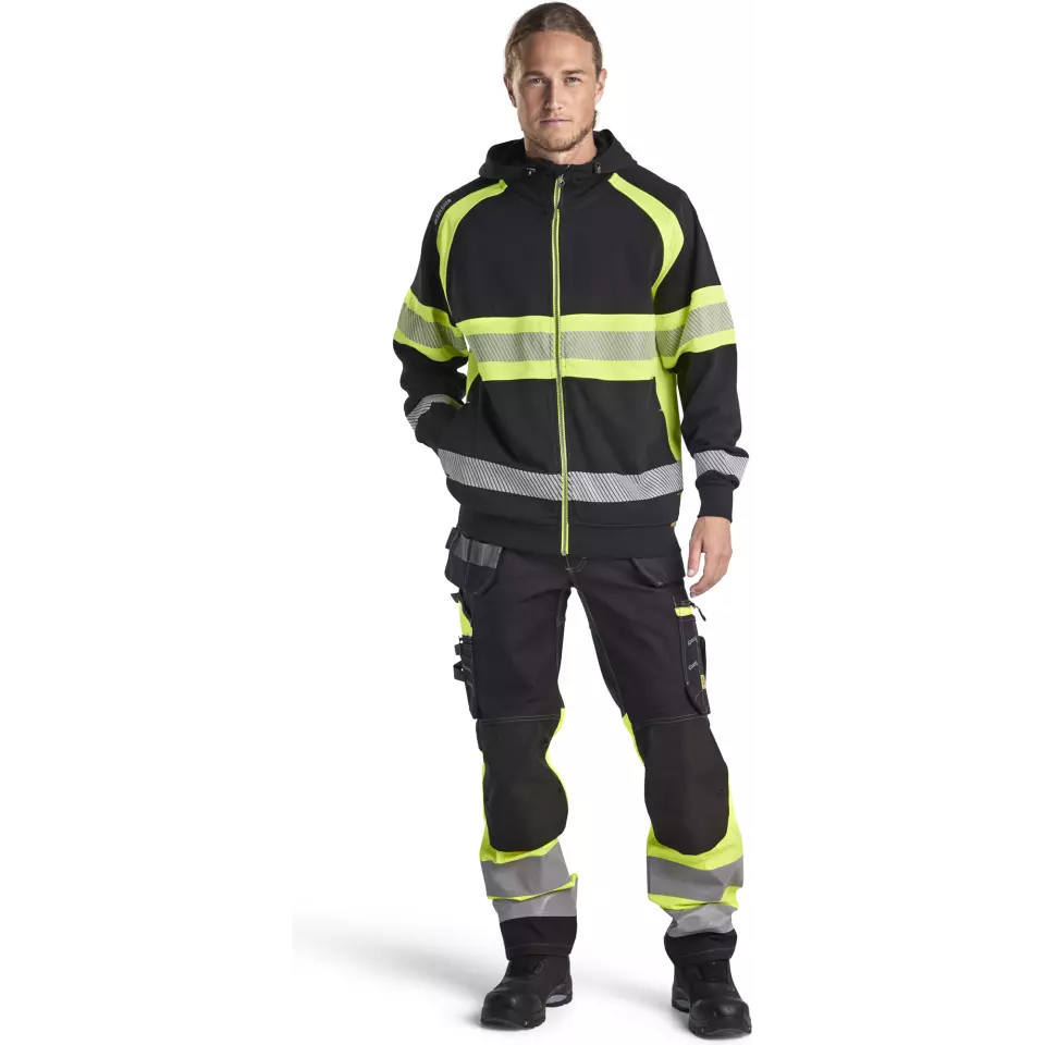 Blaklader 355211589933, High Vis Kapuzenjacke, Schwarz/Gelb, image 5, gallery thumbnail