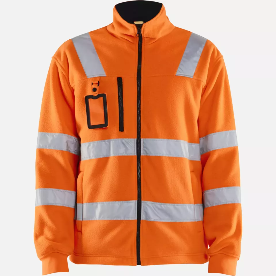 Blaklader 485325605300, High Vis Fleece Jacket, Orange, image 1, gallery thumbnail