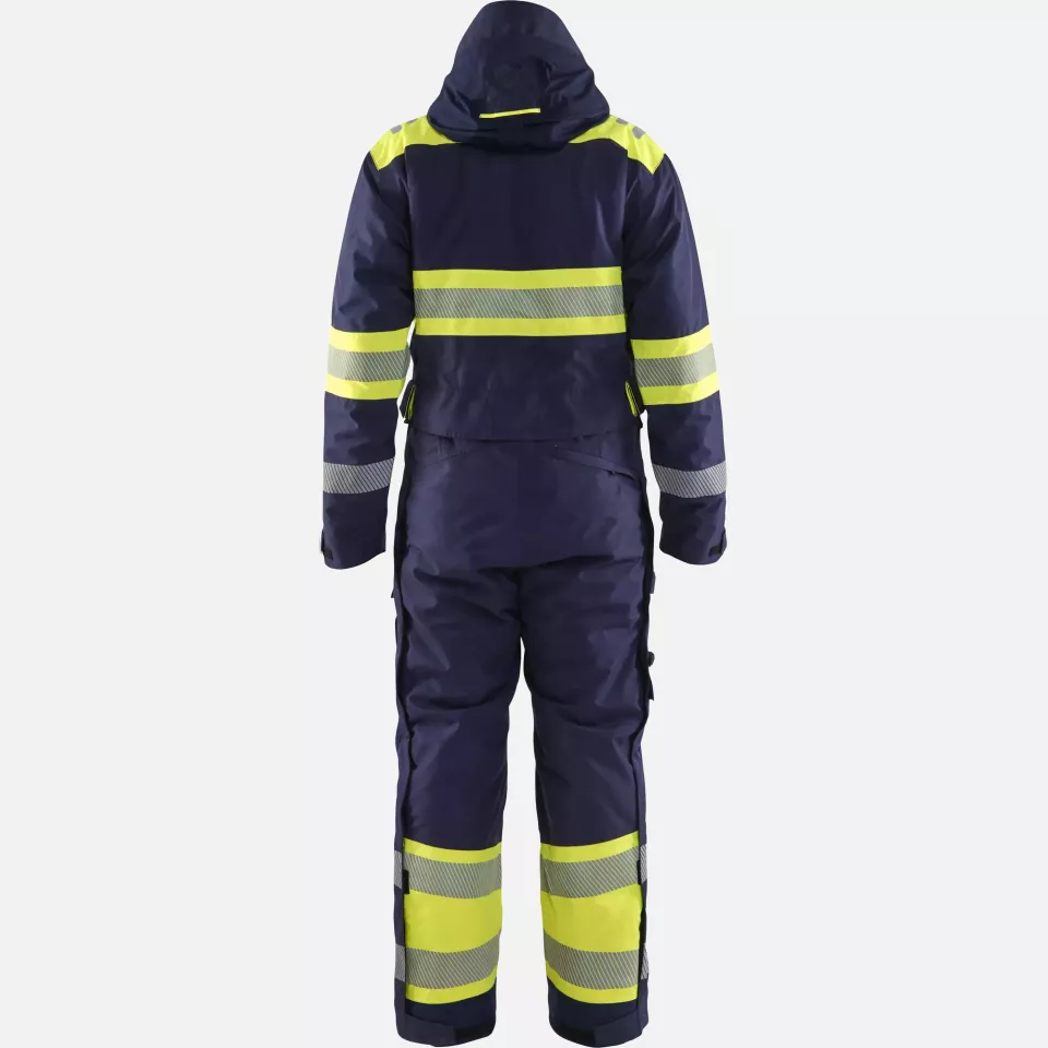 Blaklader 672019778933, High Vis Winter Coverall, Navy/Yellow, image 4, gallery thumbnail