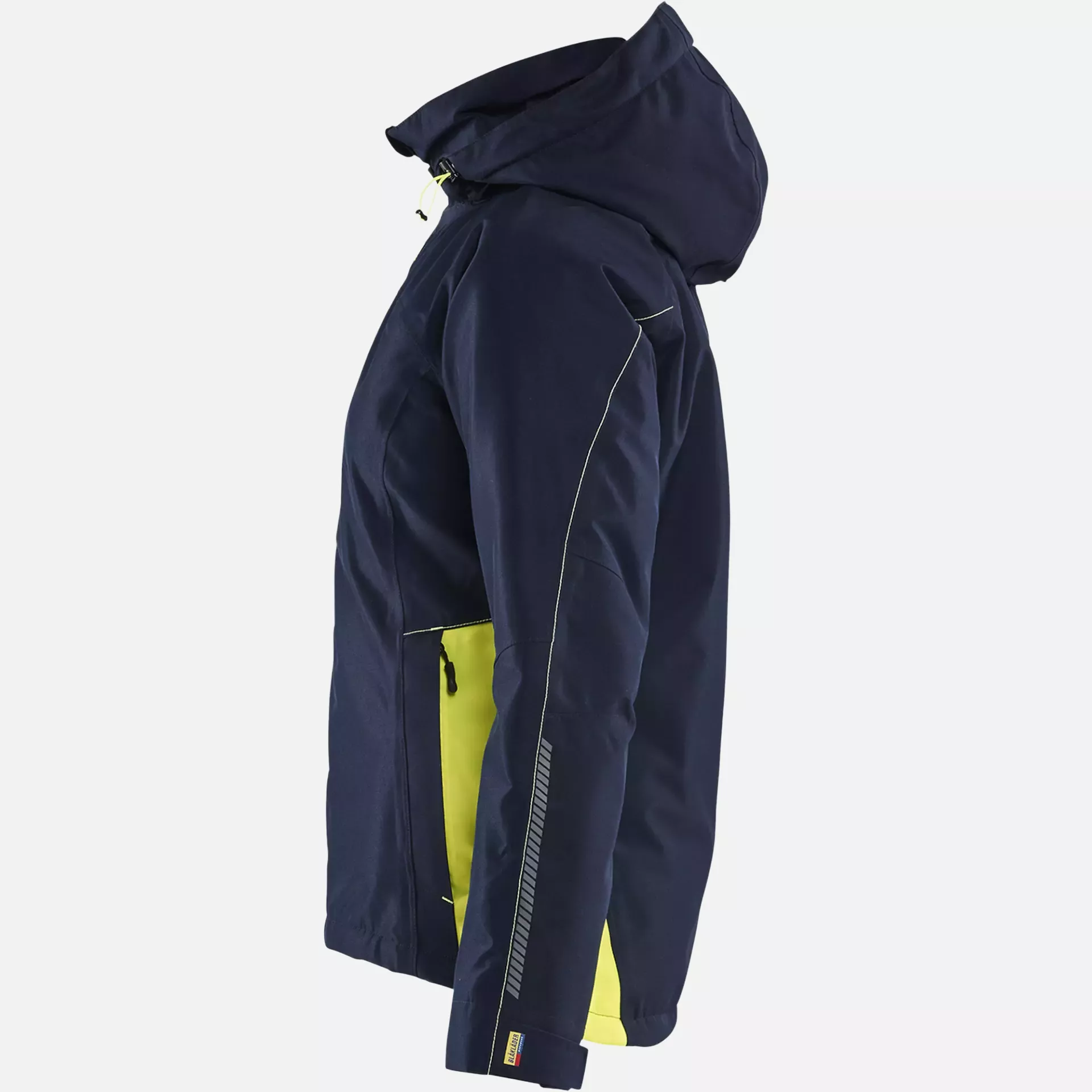 Blaklader 497219778633, Ladies Lined Lightweight Winter Jacket, Dark Navy/Yellow, image 3