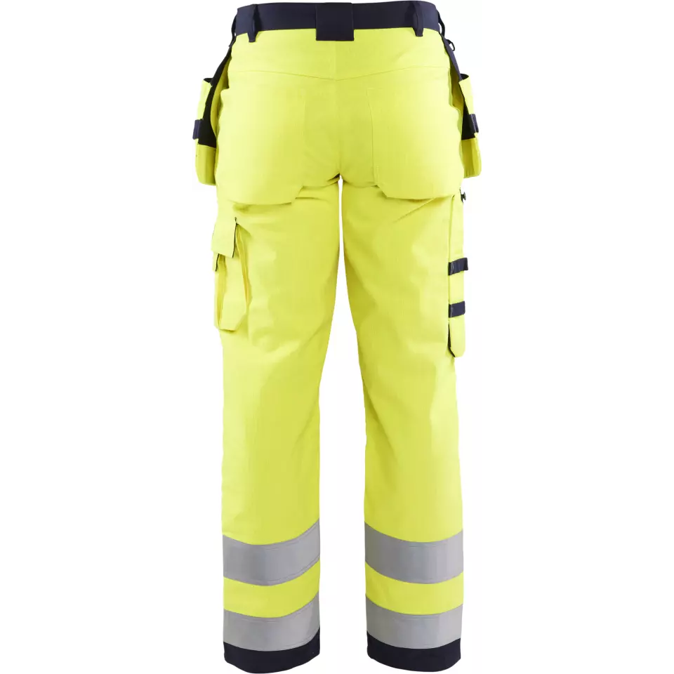 Blåkläder 157915143389, Multinorm Craftsman Work Pants, Yellow/Navy Blue, image 4, gallery thumbnail