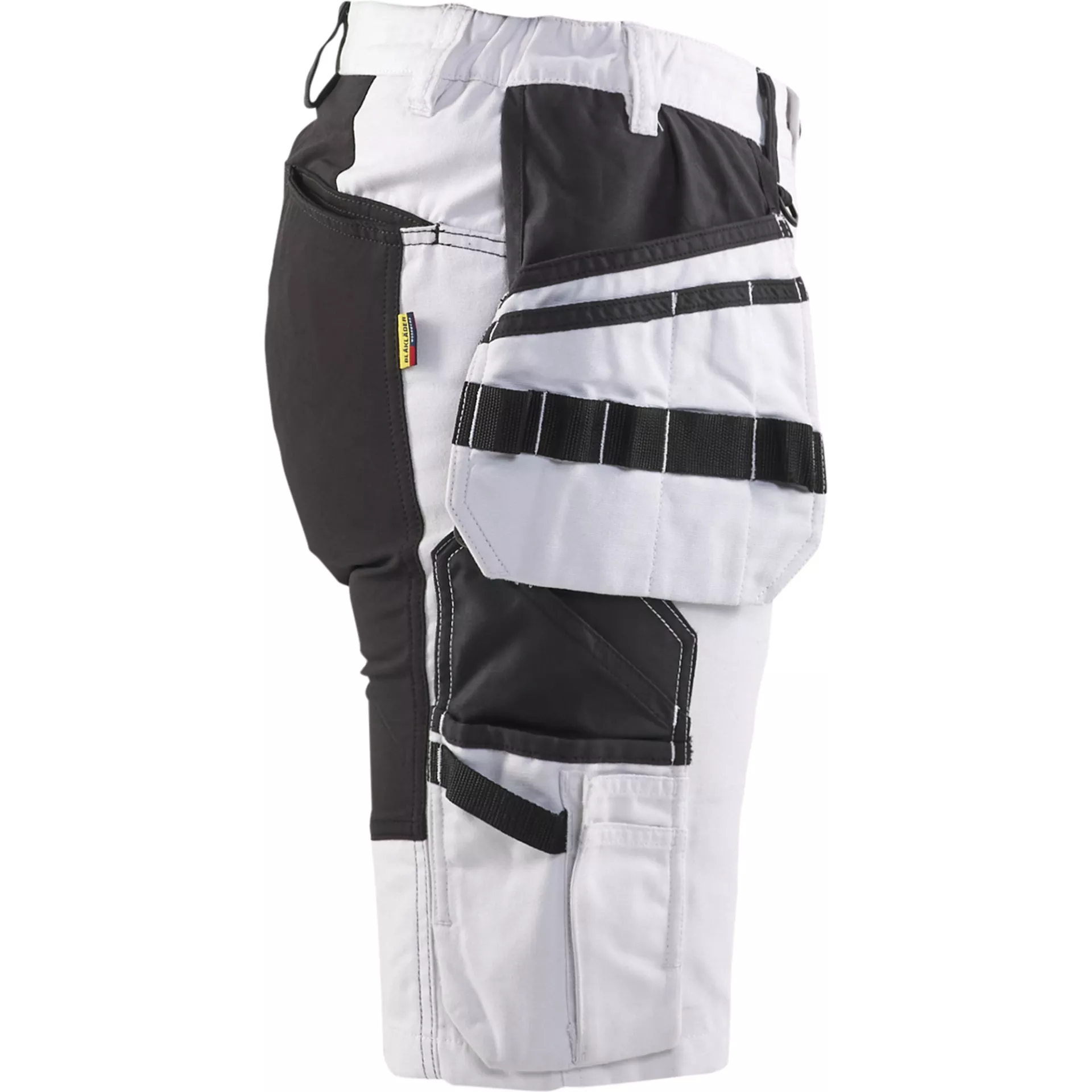 Blaklader 717110001099, X1900 Damen Stretch Maler Shorts, Weiß/Schwarz, image 2