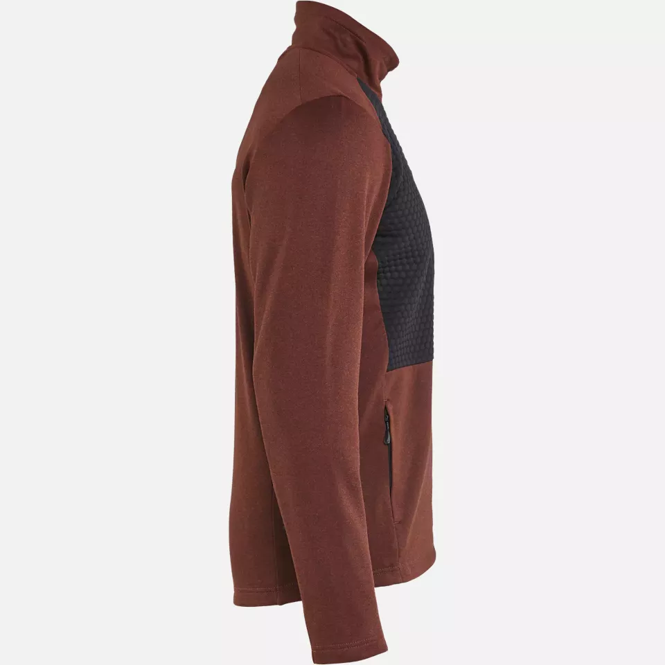 Blaklader 354825335999, Full Zip Sweatshirt, Rust Red/Black, image 2, gallery thumbnail