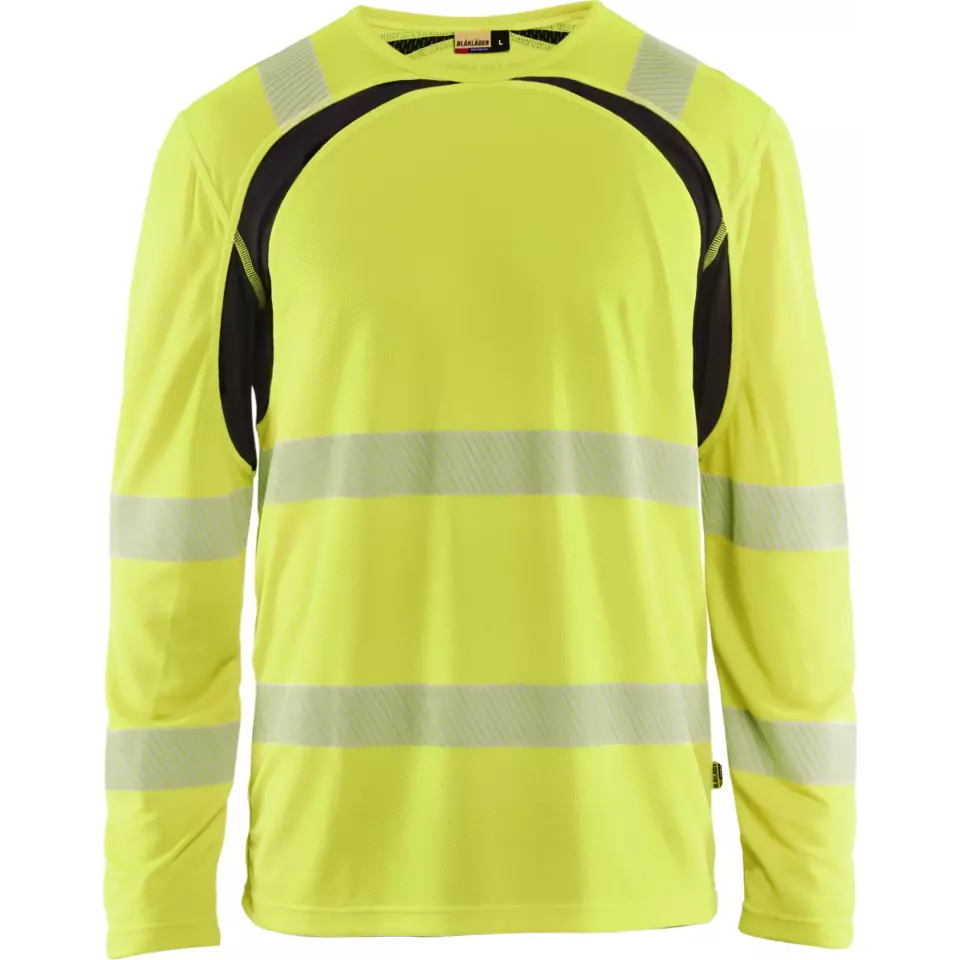 Blaklader 359910133399, High Vis UV Protection Long Sleeve Shirt, Yellow/Black, image 1, gallery thumbnail