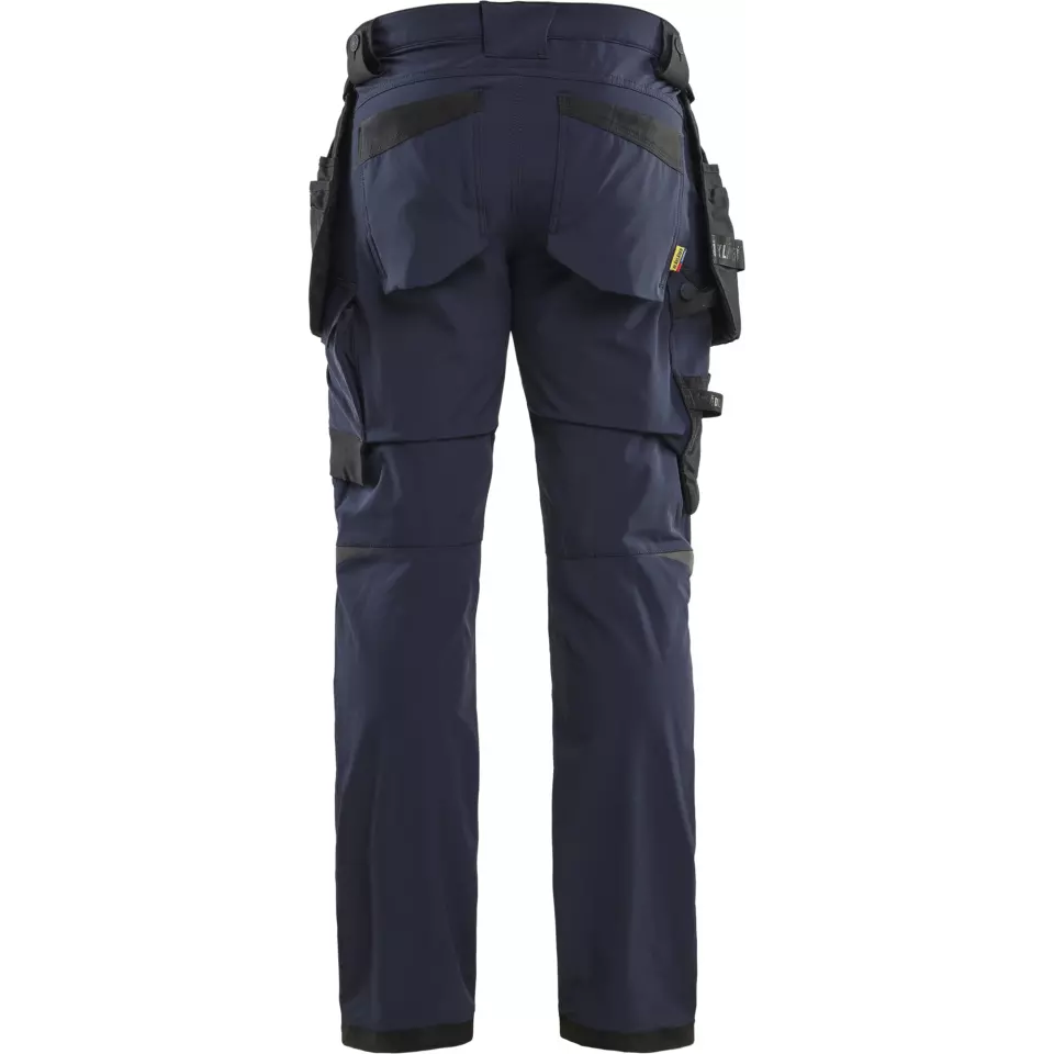 Blåkläder 172016458699, 4-Way Stretch Craftsman Work Trousers, Dark Navy/Black, image 4, gallery thumbnail