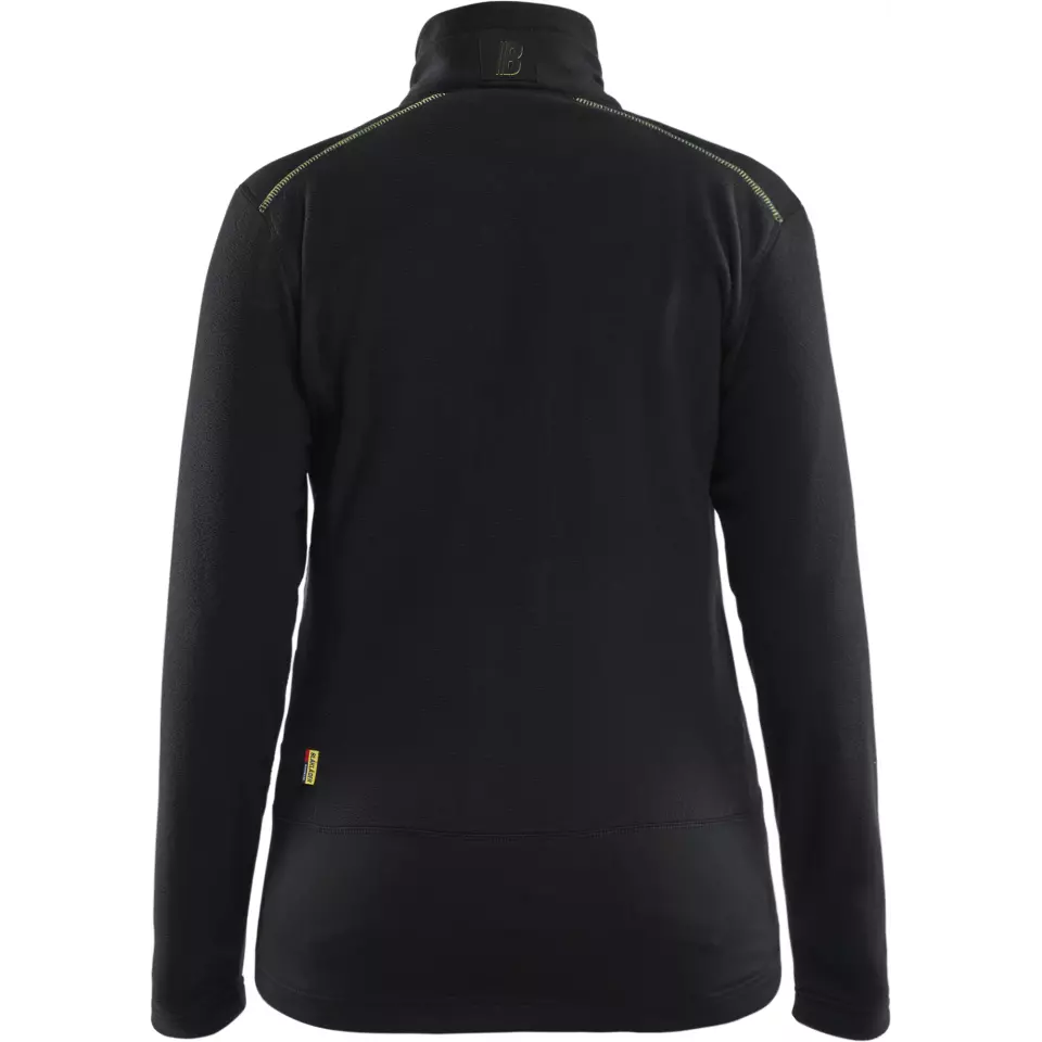 Blaklader 476610109933, Damen Microfleece-Jacke, Schwarz/Gelb, image 4, gallery thumbnail
