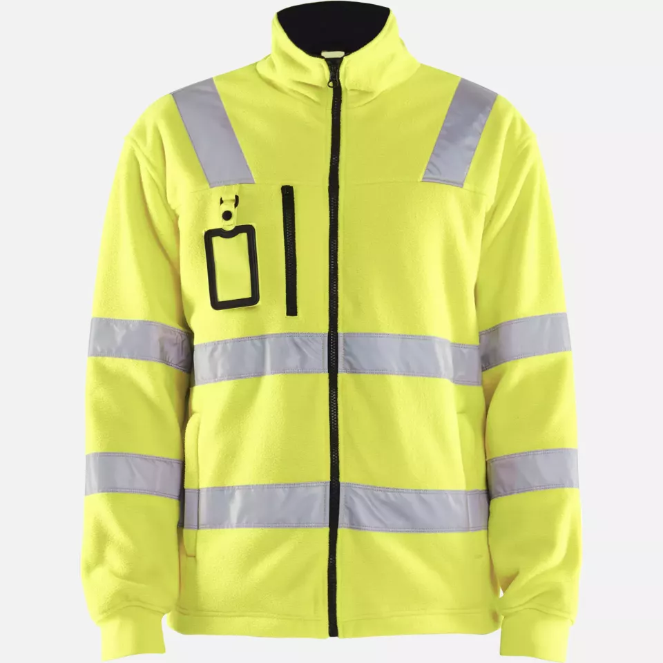 Blaklader 485325603300, High Vis Fleece Jacket, Yellow, image 1, gallery thumbnail