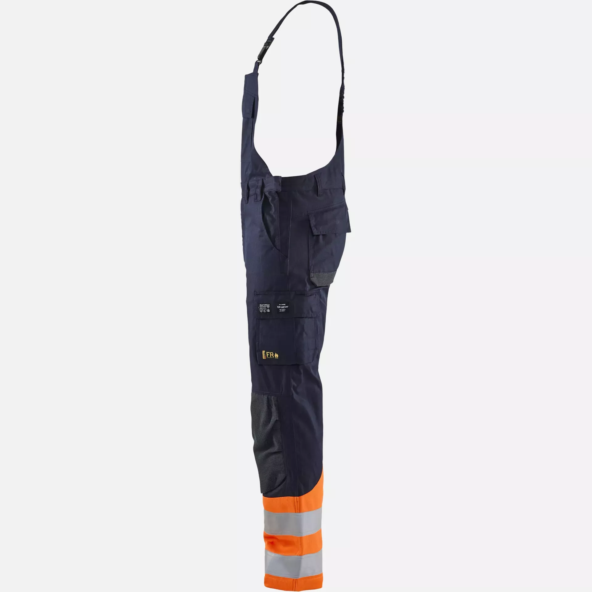 Blaklader 288815138953, Multi-Norm Bib and Brace, Navy/Orange, image 3