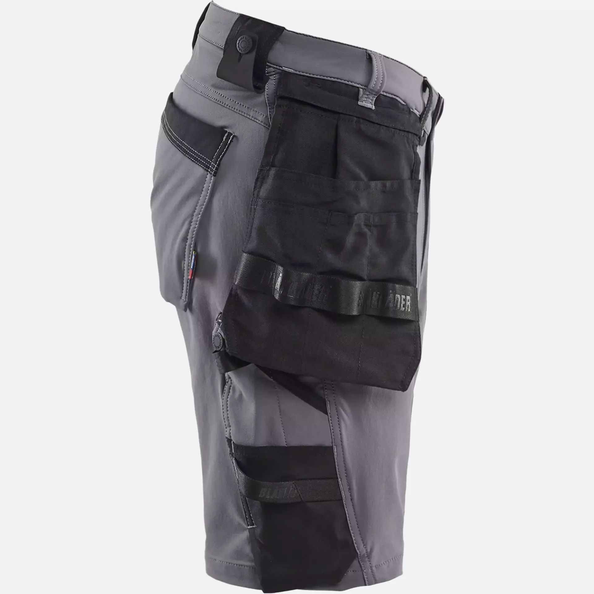 Blaklader 170216459699, 4-Way Stretch Craftsman Shorts, Medium Grey/Black, image 2