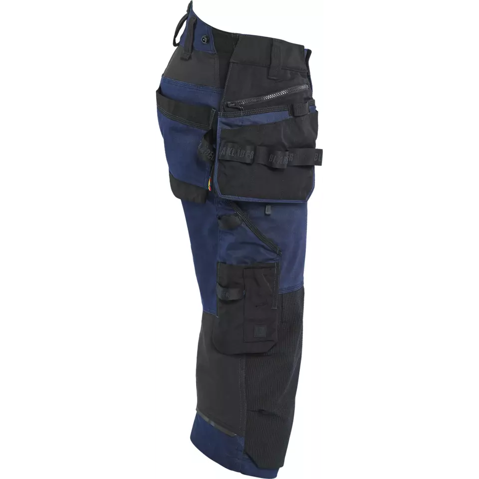 Blåkläder 197711498699, STRIKER Stretch Pirate Shorts, Dark Navy/Black, image 2, gallery thumbnail