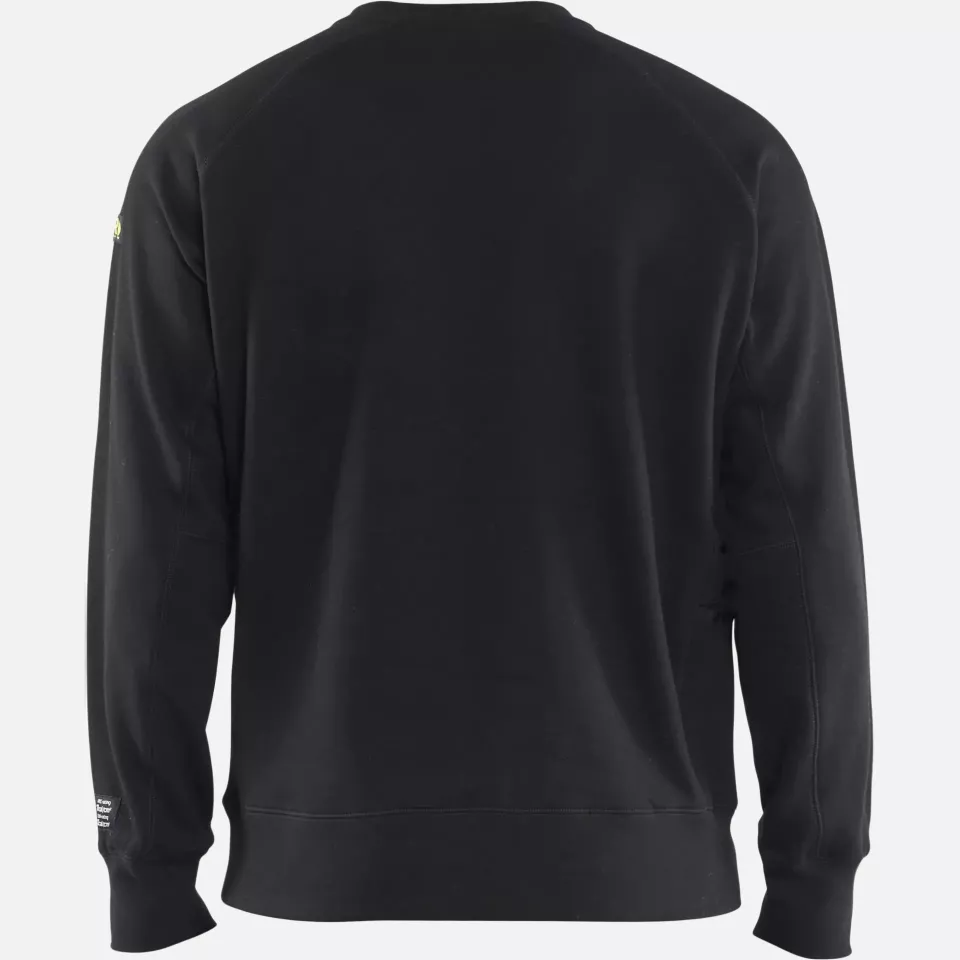 Blaklader 347717629900, Flame Resistant Sweatshirt, Black, image 4, gallery thumbnail