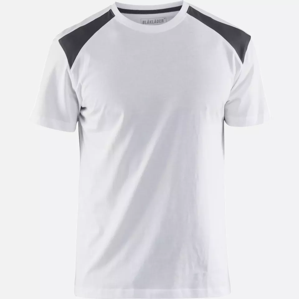 Blaklader 337910421098, T-Shirt, White/Dark Grey, image 1, gallery thumbnail