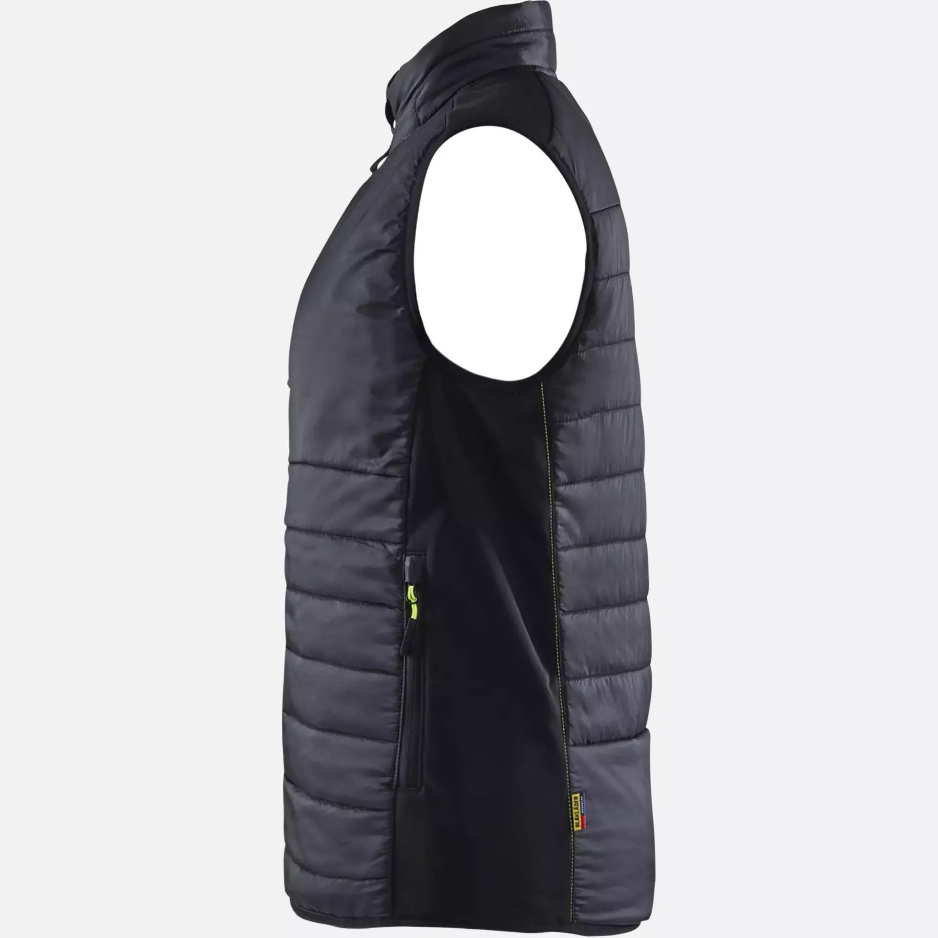 Blaklader 386420309933, Women's Lined Vest, Black/Yellow, image 3