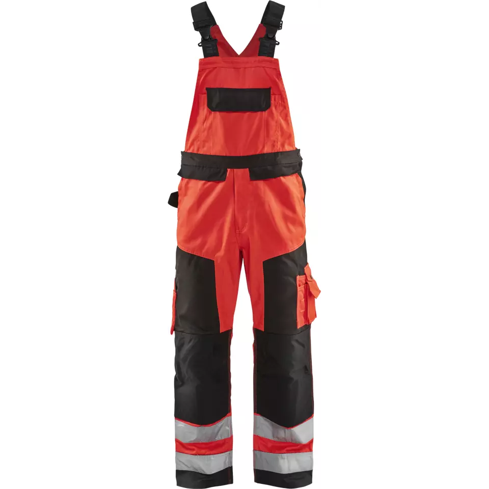 Blåkläder 266018115599, High Vis Latzhose, Rot/Schwarz, image 1, gallery thumbnail