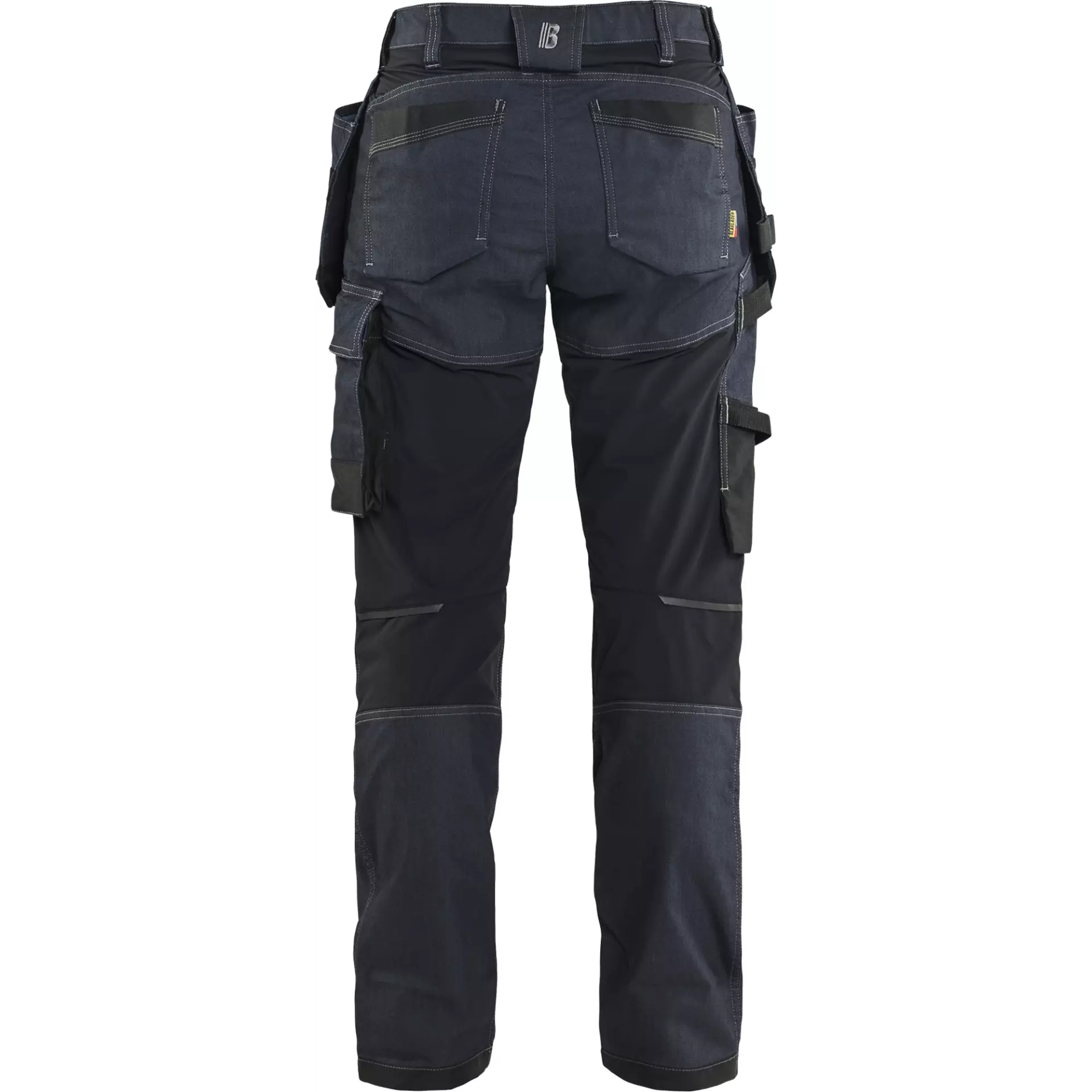 Blaklader 713211418999, Ladies' Stretch Denim Craftsman Work Trousers, Navy Blue/Black, image 4