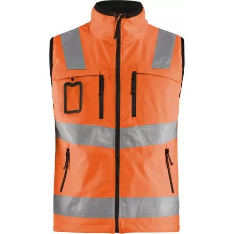 Blaklader High Vis Softshell Vest, Orange