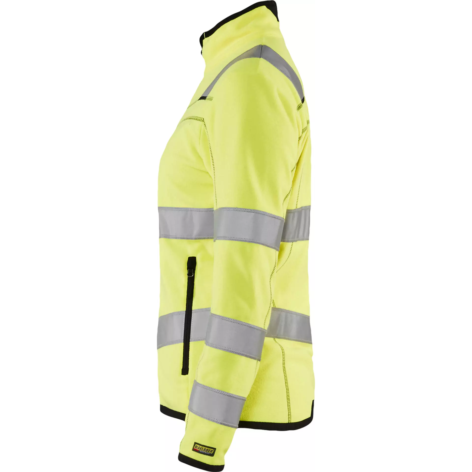 Blaklader 496610103300, High Vis Ladies Microfleece Jacket, Yellow, image 3
