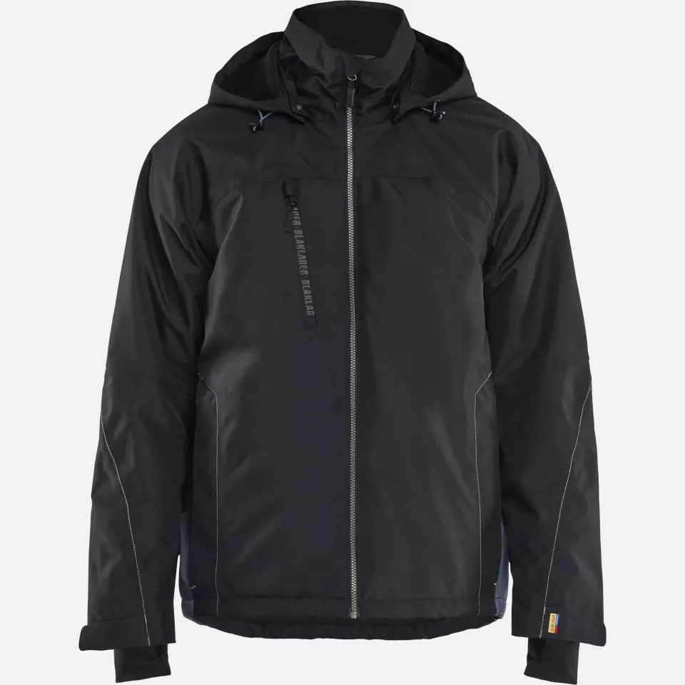 Blaklader 489019779994, Lined Lightweight Winter Jacket, Black/Grey, image 1, gallery thumbnail