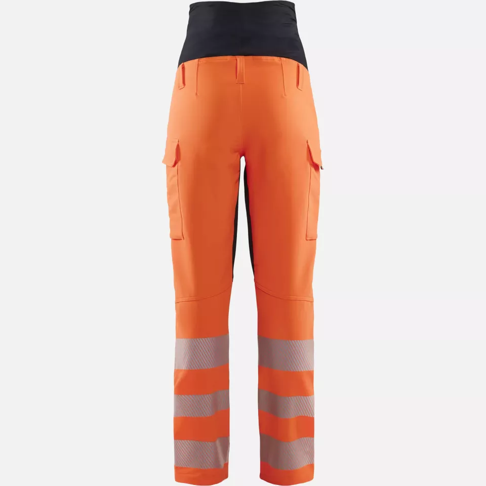 Blaklader 710016425399, High Vis 4-Way Stretch Maternity Trousers, Orange/Black, image 4, gallery thumbnail