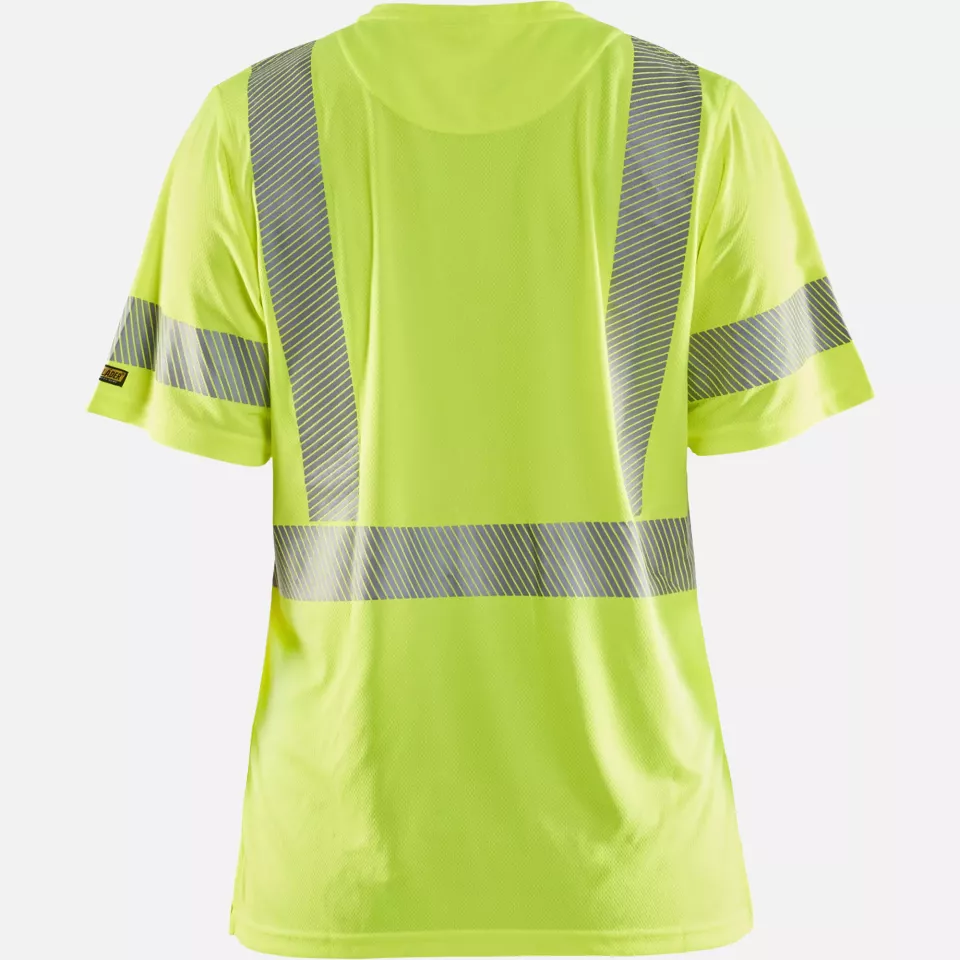 Blaklader 333610133300, High Vis Women's UV Protection T-Shirt, Yellow, image 4, gallery thumbnail