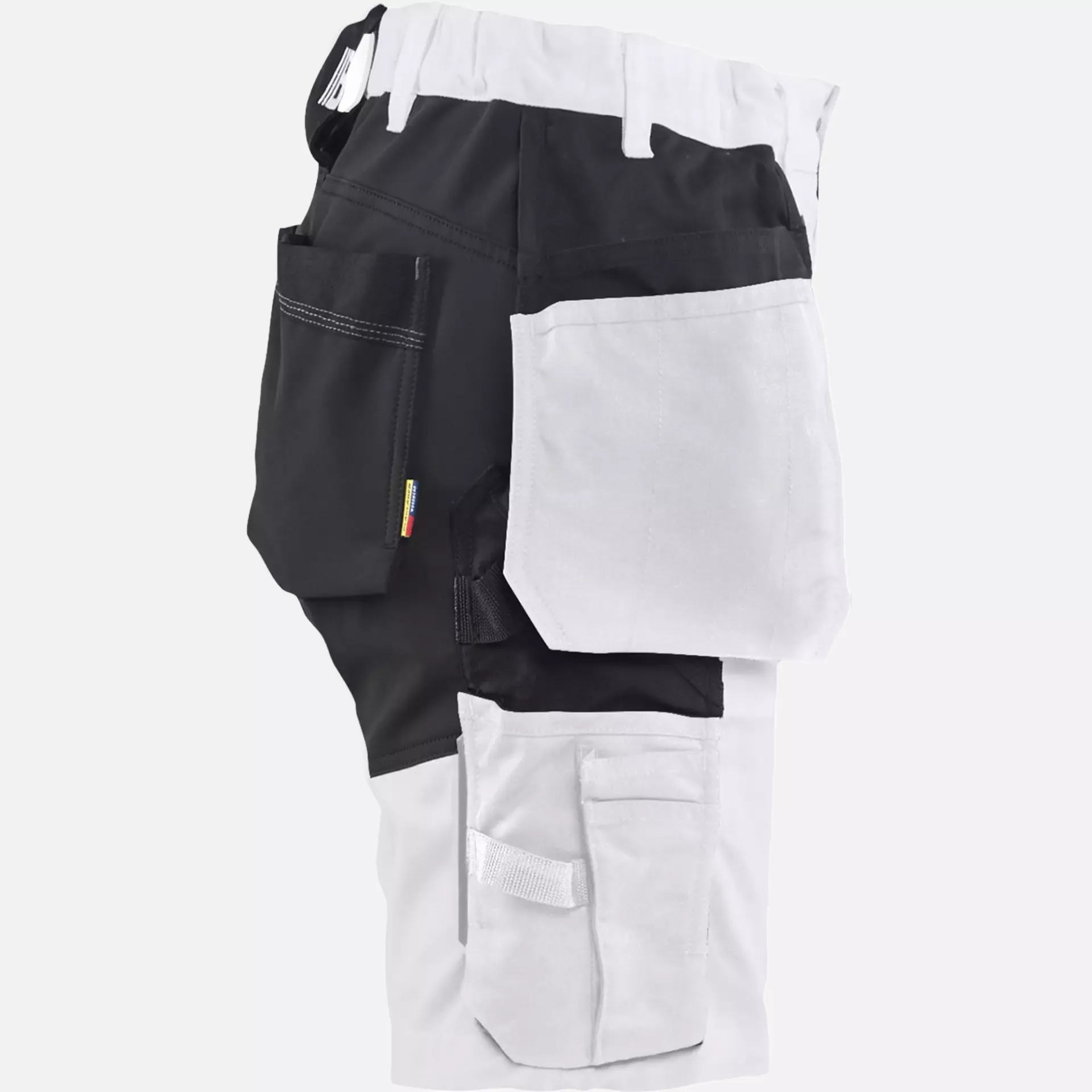 Blaklader 723318321099, Women's Stretch Painter Shorts, White/Black, image 2