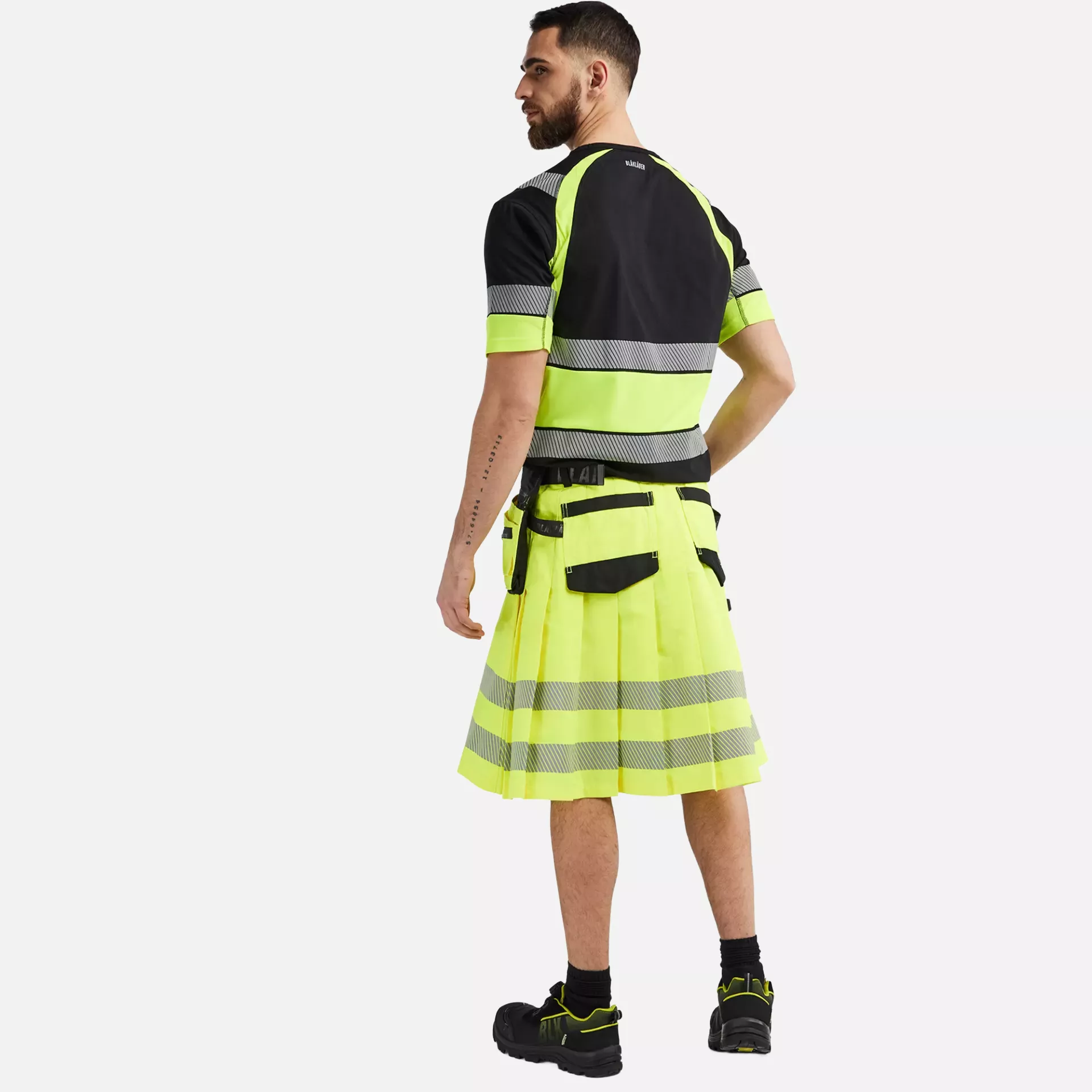 Blaklader 192118313399, High Vis Kilt, Gelb/Schwarz, image 7
