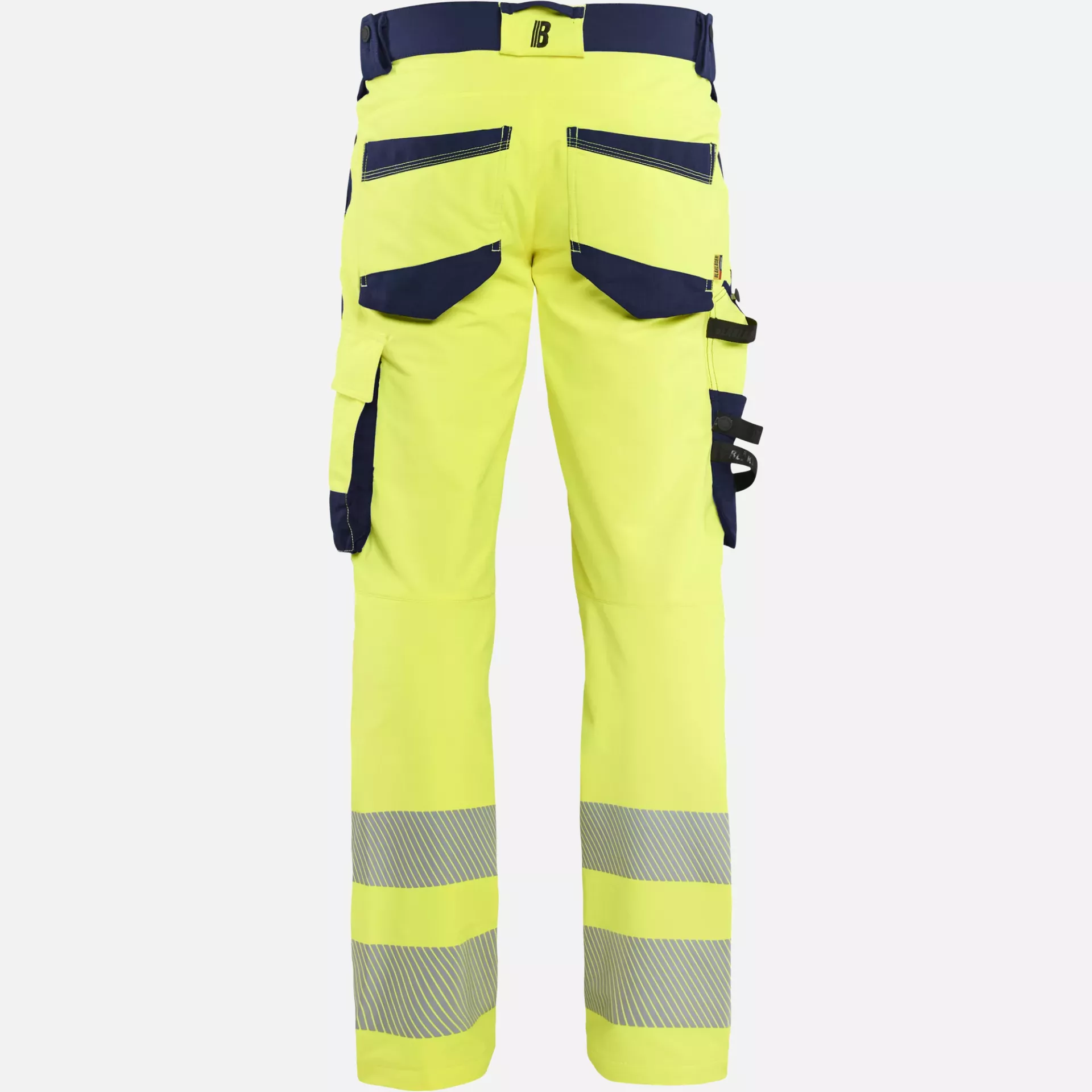 Blaklader 112416483389, Hi-Vis Work Trousers 4-Way Stretch, Hi-Vis Yellow/Navy Blue, image 4