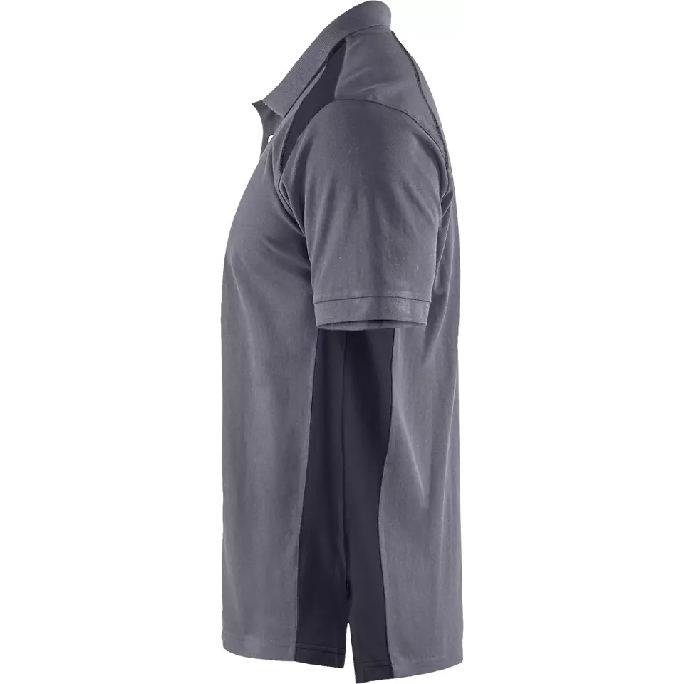 Blaklader 332410509699, Polo Shirt, Medium Grey/Black, image 3, gallery thumbnail