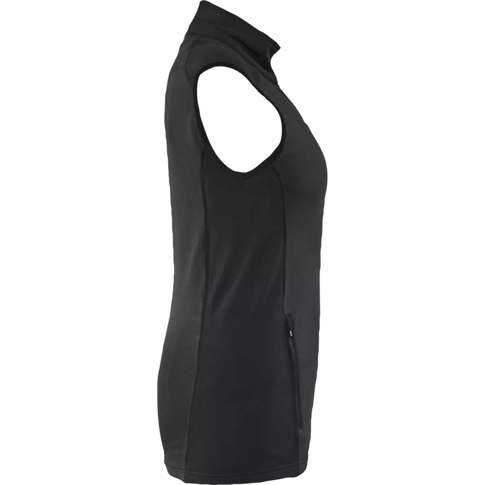 Blaklader 474625399900, STRIKER Ladies Fleece Vest, Black, image 2, gallery thumbnail