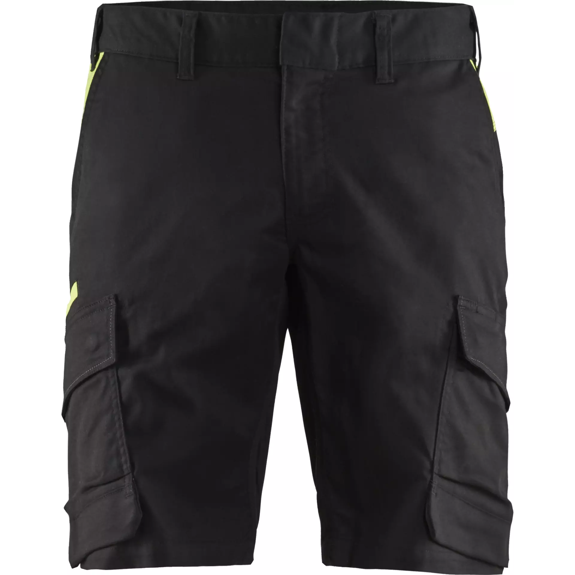 Blaklader 144618329933, Industry Stretch Shorts, Black/Yellow