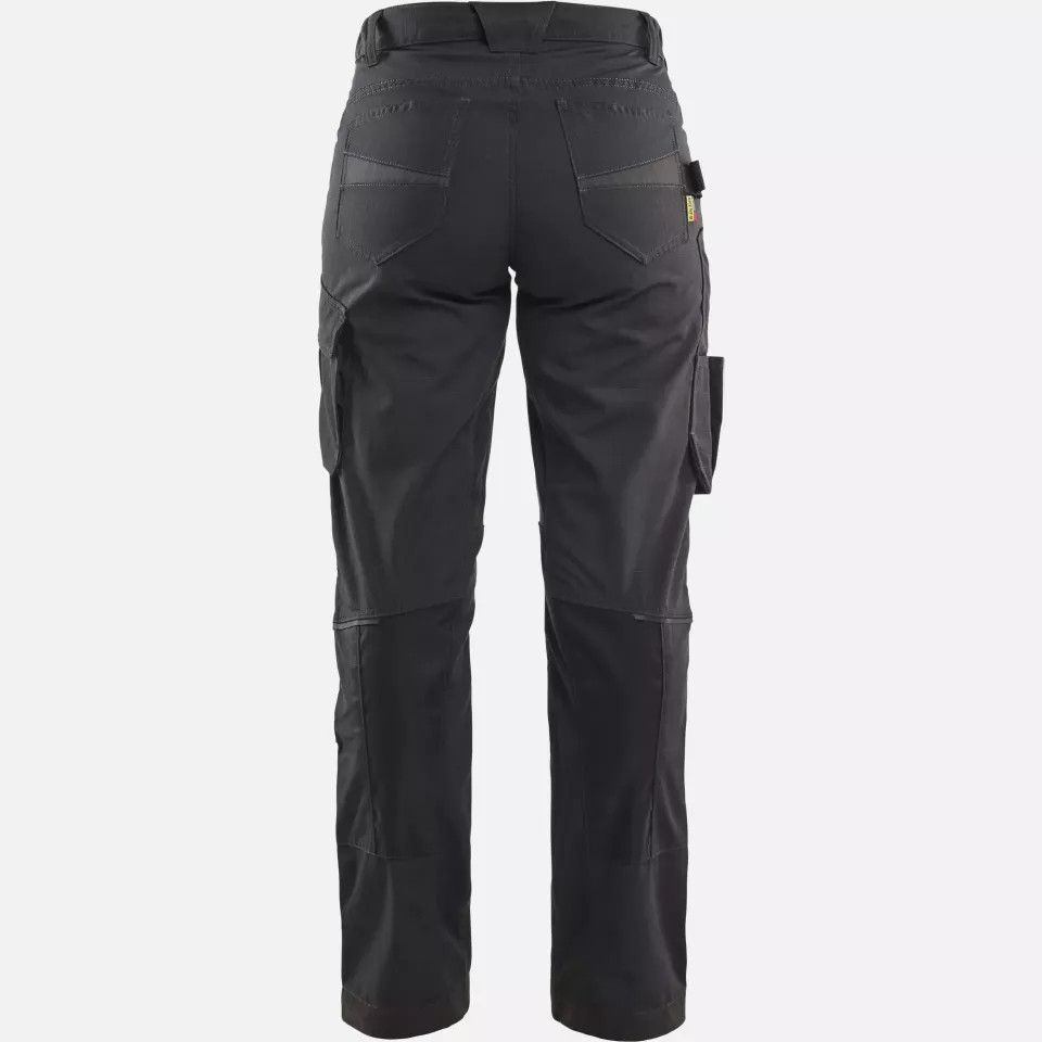 Blaklader 719513309998, Ladies Stretch Work Trousers, Black/Dark Grey, image 4, gallery thumbnail