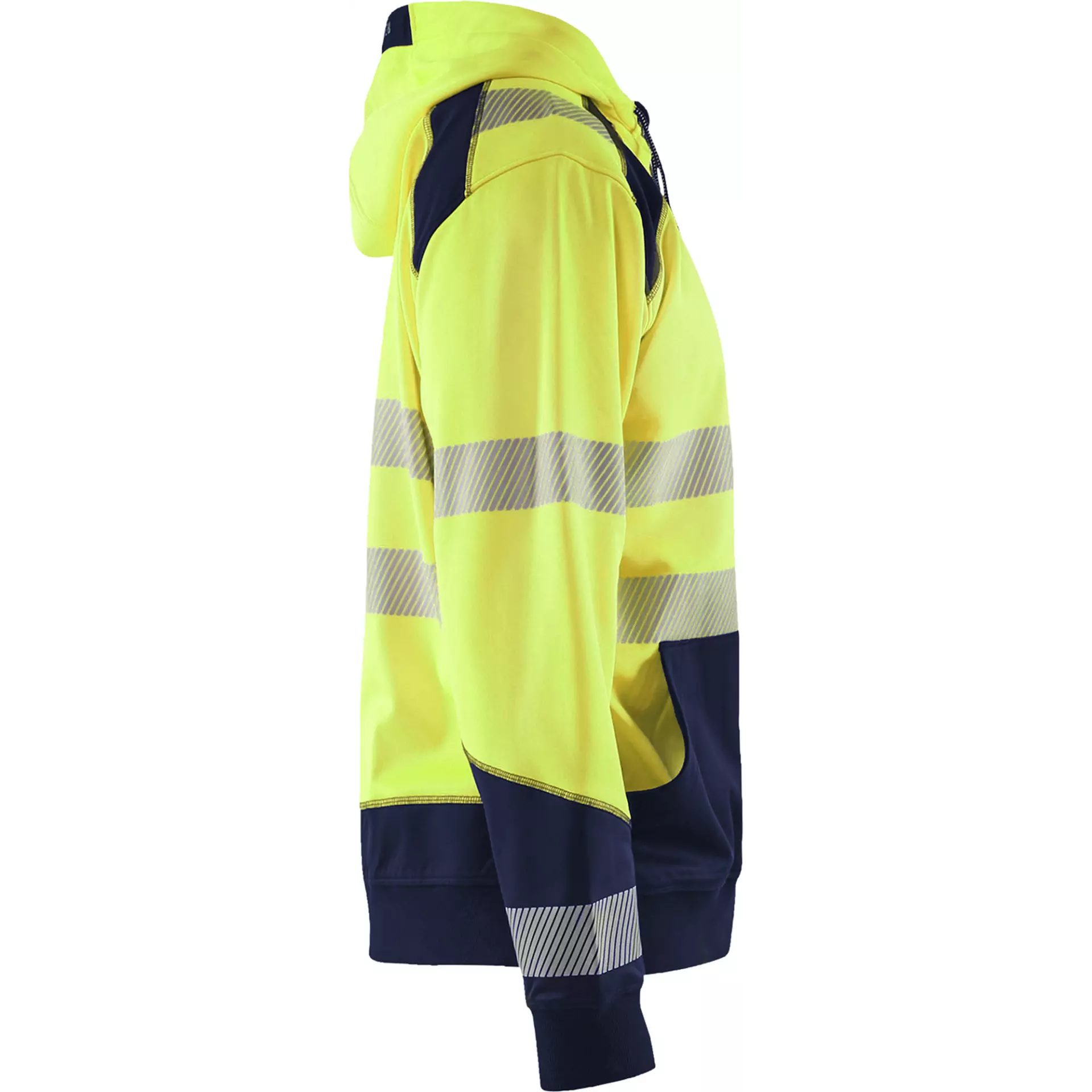 Blåkläder 354625283389, High Vis Hooded Sweatshirt, Yellow/Navy Blue, image 2