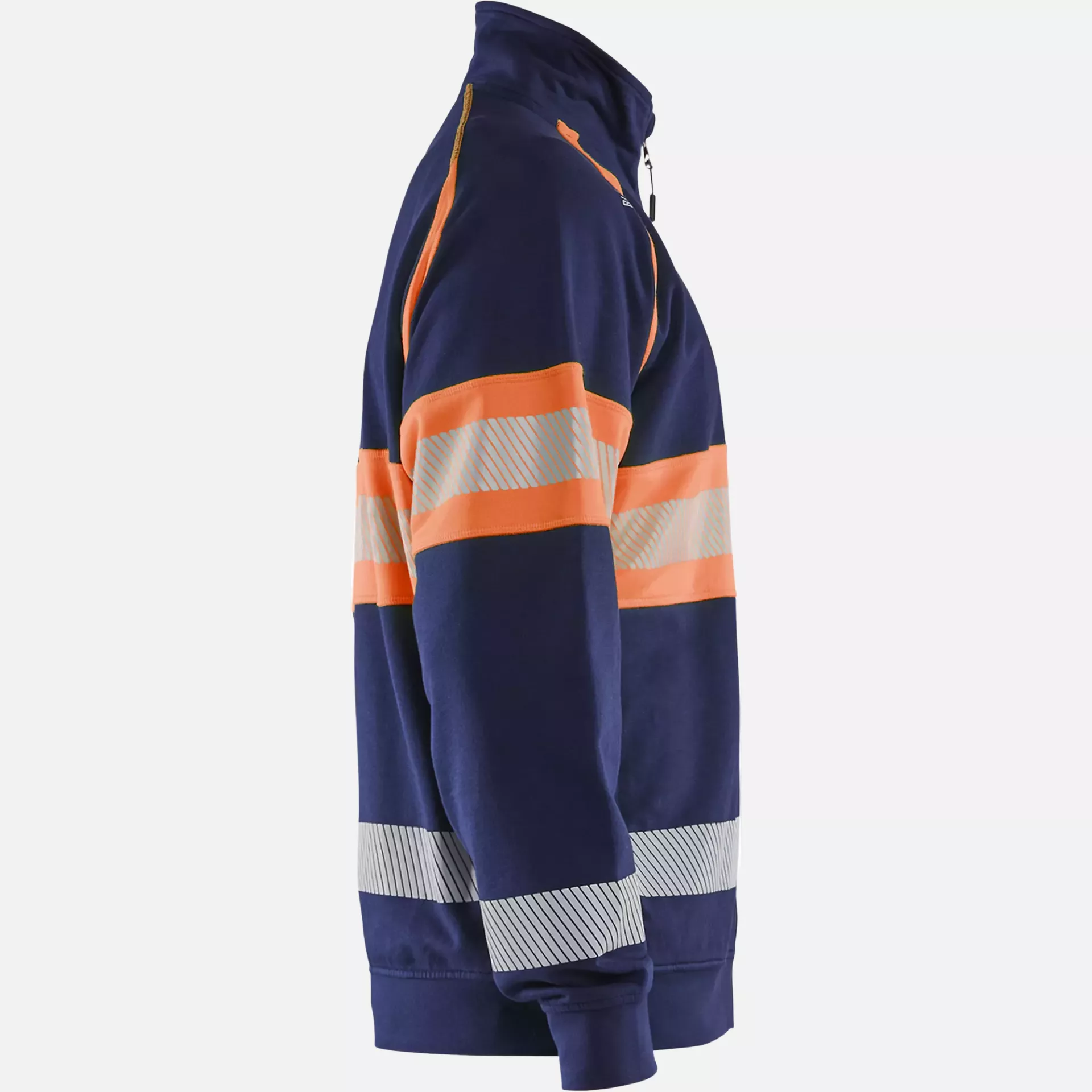 Blaklader 355111588953, High Vis Sweat Jacket, Navy Blue/Orange, image 2