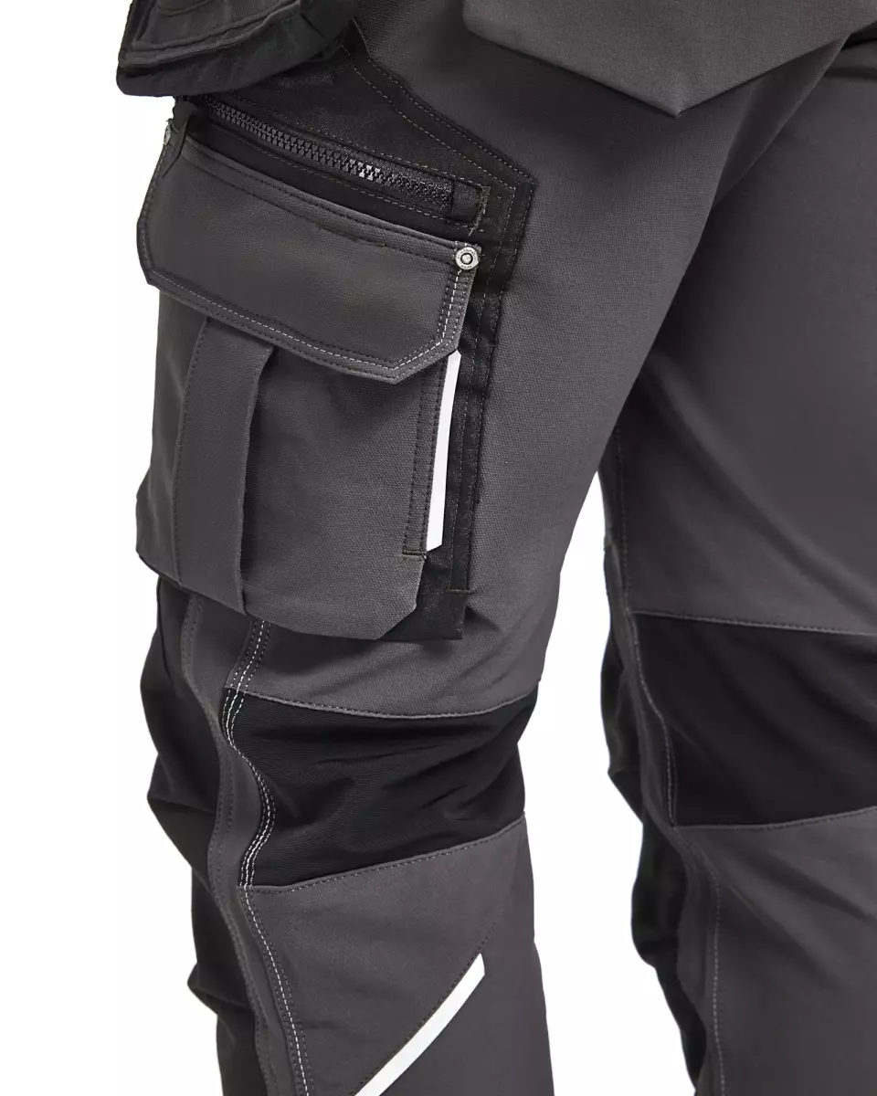 Blaklader 199816449899, X1900 4-Way Stretch Craftsman Work Trousers, Dark Grey/Black, image 10, gallery thumbnail