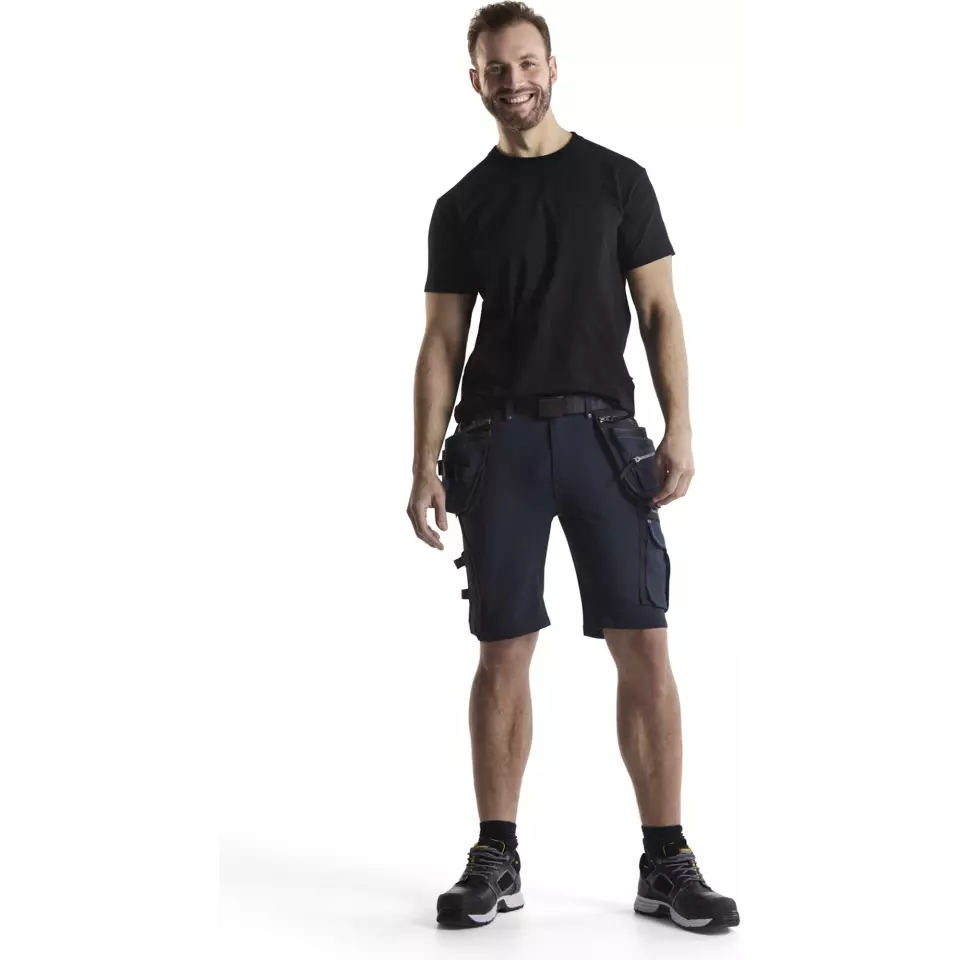 Blaklader 198816448699, X1900 4-Way Stretch Craftsman Shorts, Dark Navy/Black, image 5, gallery thumbnail