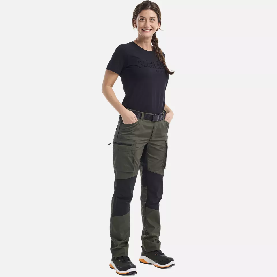 Blaklader 715918454298, Damen Stretch Arbeitshose, Waldgrün/Schwarz, image 7, gallery thumbnail