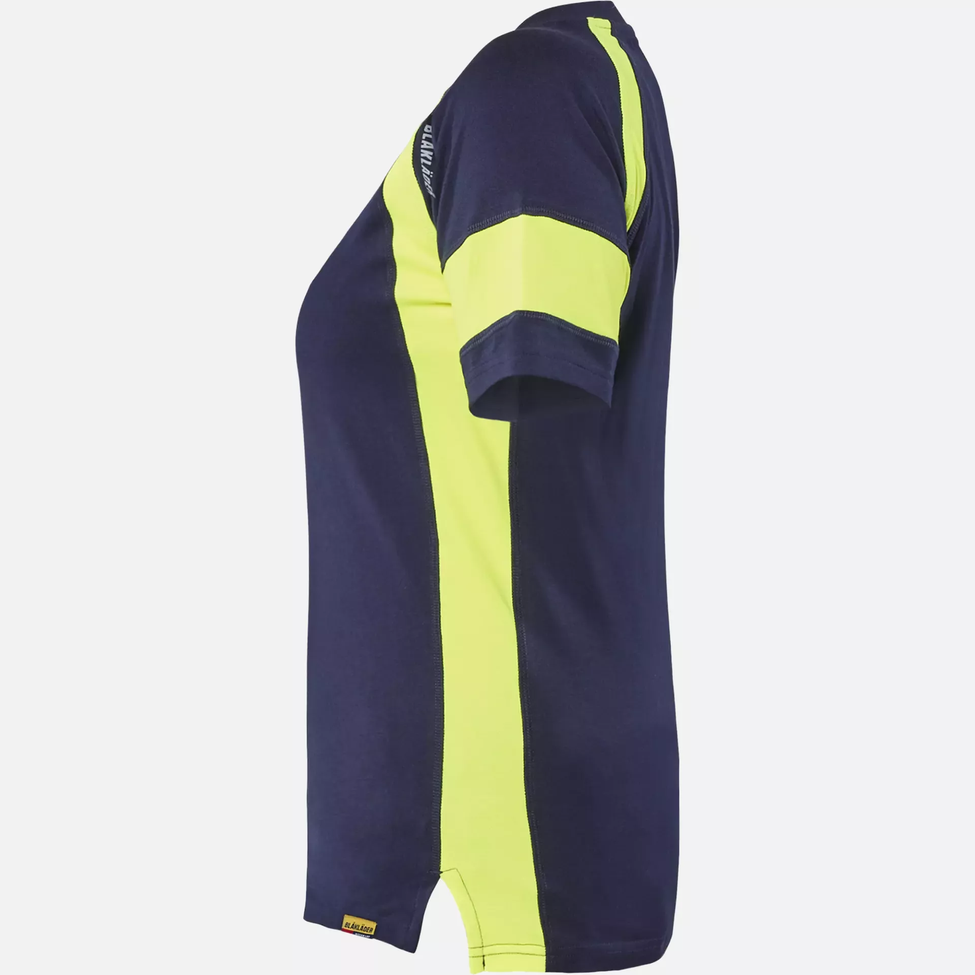 Blaklader 352410308833, High Vis Women's T-Shirt, Navy Blue/Yellow, image 3