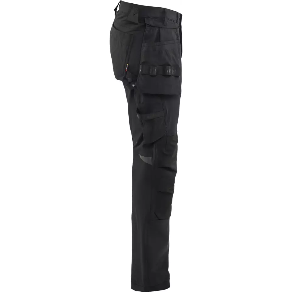 Blåkläder 172016459900, 4-Way Stretch Craftsman Work Trousers, Black, image 2, gallery thumbnail