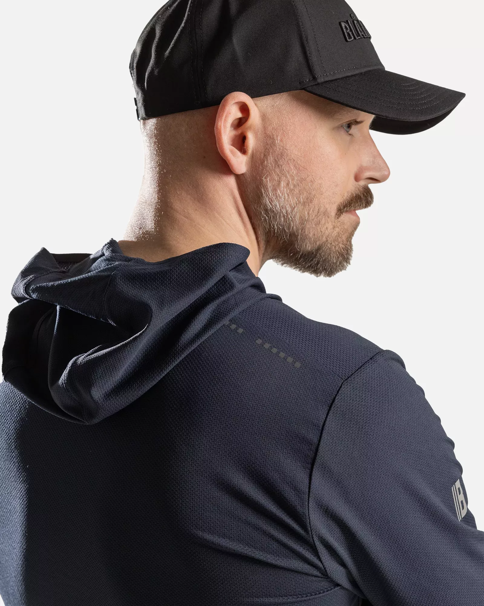 Blaklader 341711268600, Functional Hoodie with UV Protection, Dark Navy Blue, image 8