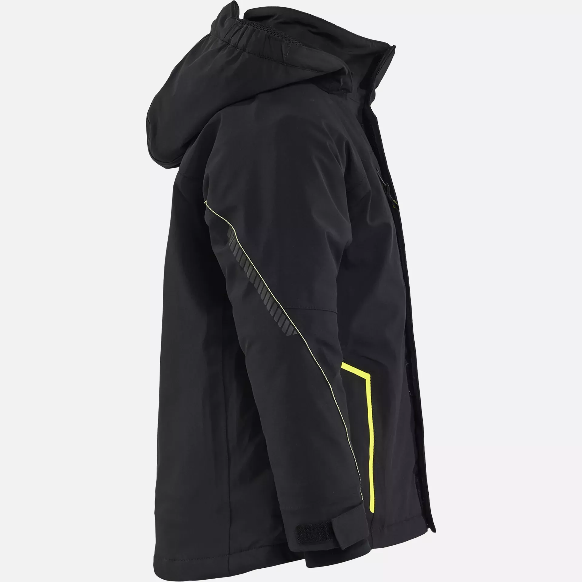 Blaklader 521019179933, Children's Winter Jacket Stretch Lightly Lined, Black/High Vis Yellow, image 2