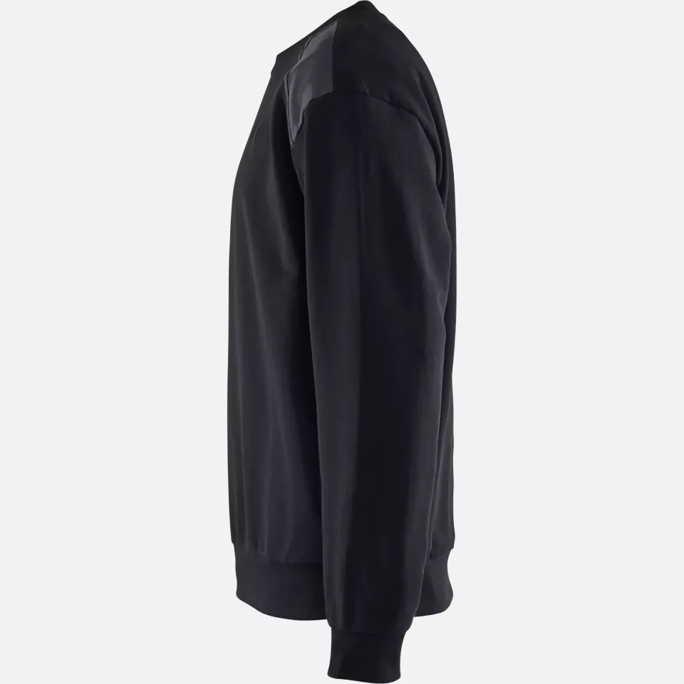 Blaklader 358011589996, Sweatshirt, Black/Medium Grey, image 3, gallery thumbnail