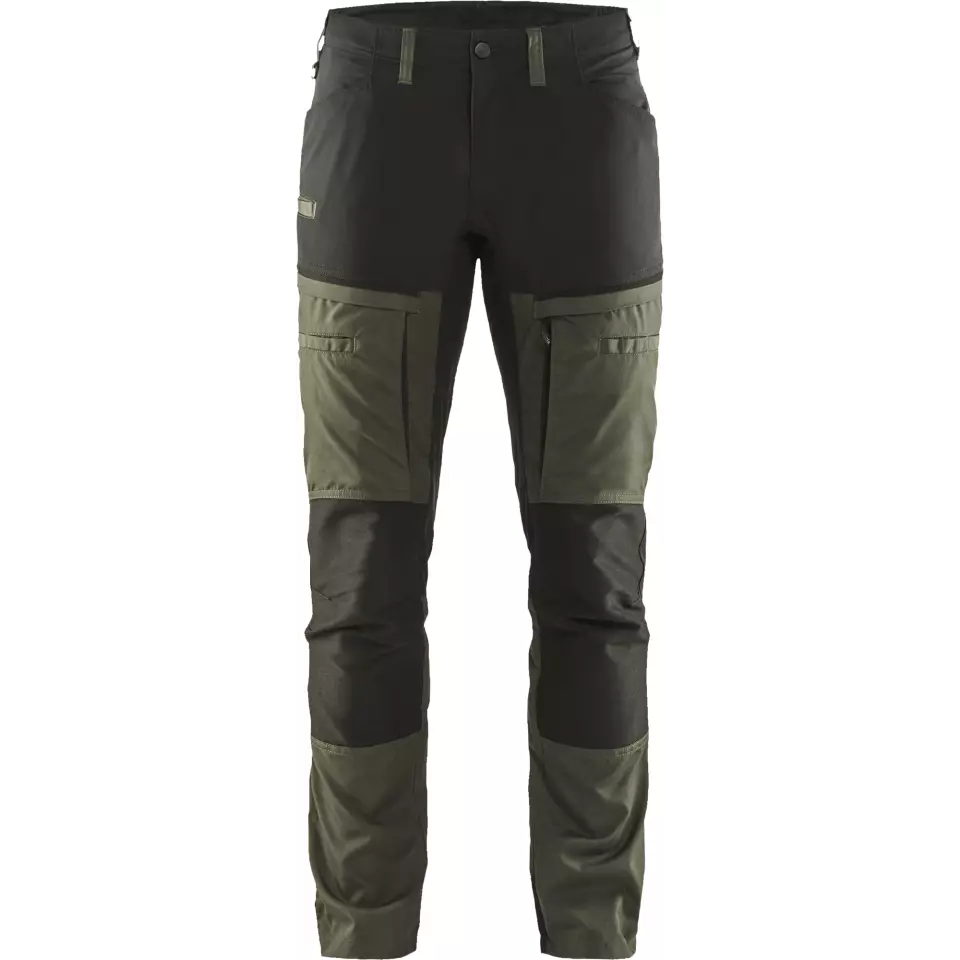 Blåkläder 145618454599, Stretch Work Trousers, Dark Olive Green/Black, image 1, gallery thumbnail